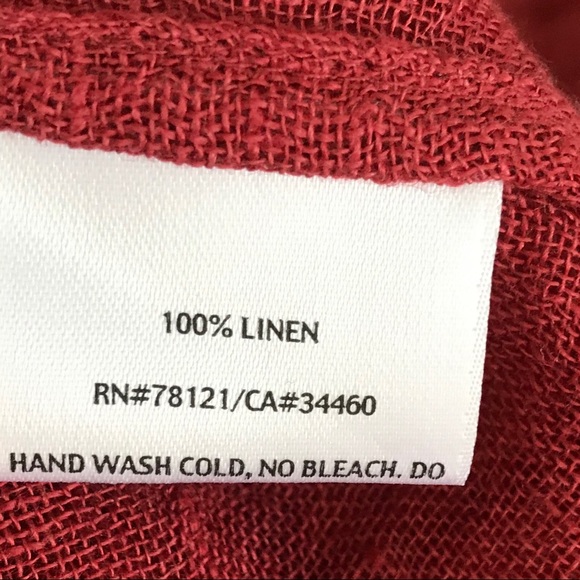 Eileen Fisher 100% Linen Sheer Peasant Blouse *U4 - Picture 8 of 8